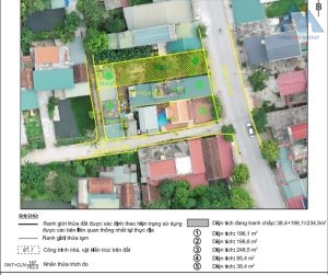 Ảnh bay chụp hiện trạng thửa đât